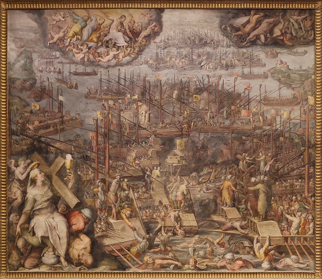 Sala Regia - Battaglia di lepanto, Palazzo Vecchio, Firenze
